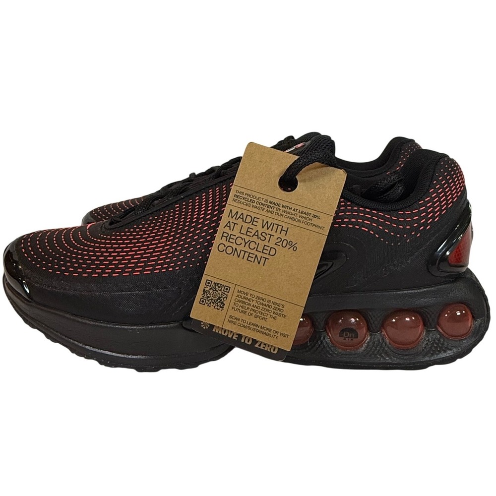 Nike Air Max Dn ES Black Bright Crimson Mens Running Shoes Size 10.5 NWB